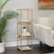 Gold Marble Glam Shelving Unit, 39" x 12" x 12"